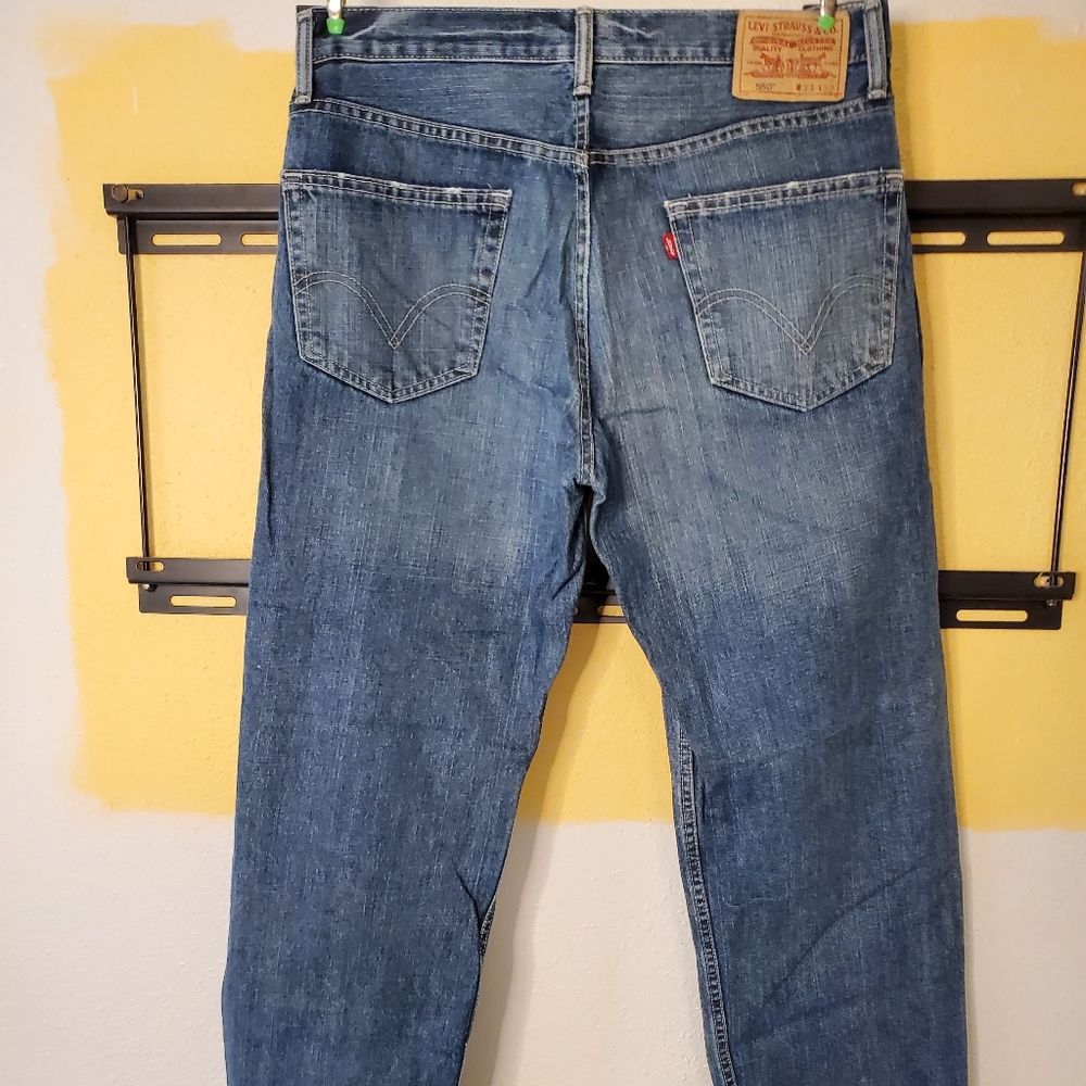 Levi's 550 33x32 blue jeans